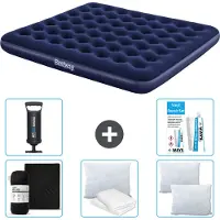 Bestway Materasso gonfiabile - 2 persone - 183 x 203 x 22 cm - Blu - Accessori inclusi