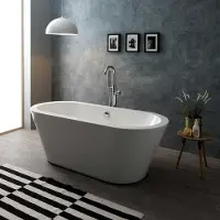 KIAMAMI VALENTINA Vasca freestanding in acrilico bianco | Cynderella