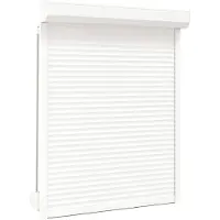 vidaXL Tapparella bianca 120 x 150 cm in alluminio e poliuretano
