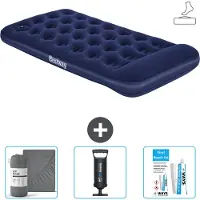 Bestway Materasso gonfiabile - 1 persona - 99 x 188 x 28 cm - Blu - Accessori inclusi