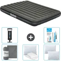 Bestway Materasso gonfiabile - 2 persone - 152 x 203 x 25 cm - Verde - accessori inclusi