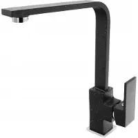 Granitan - Rubinetto da cucina - Rubinetto per lavello - Orientabile a 360° - Cartuccia in Vetroceramica - Nero - Ottone - NOOK