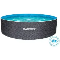 Marimex Piscina prefabbricata in acciaio Orlando Pool 3,66 x 1,07 m effetto rattan con accessori