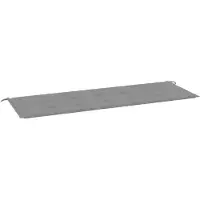 Syfax Cuscino per Panca Grigio 150x50x3 cm in Tessuto Oxford