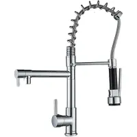 OEM Rubinetto da cucina, funzione spray estraibile, rotazione di 360 gradi, cromo