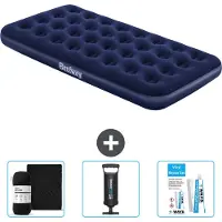 Bestway Materasso gonfiabile - 1 persona - 99 x 188 x 22 cm - Blu - Accessori inclusi