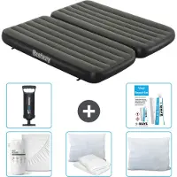 Bestway Materasso gonfiabile - 3 in 1 - 1 persona - 2 persone - 99 x 188 x 25 cm - Verde - accessori inclusi