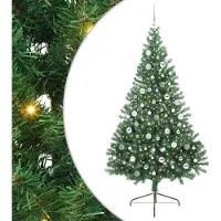 Syfax Albero di Natale artificiale con luci integrate Verde 210 cm