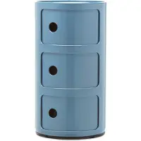 Kartell Componibili, contenitore a 3 scomparti, azzurro chiaro