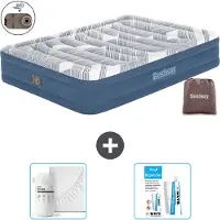 Bestway Materasso gonfiabile - 2 persone - 152 x 203 x 36 cm - Blu - Accessori inclusi