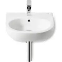 Roca Meridian - Lavabo 450x420 mm, con sfioratore, foro per rubinetto, bianco A327245000