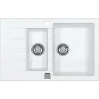 Alveus Cadit - Lavello in granito 790x500 mm, con comando di scarico, artico 1131357