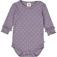 Müsli Tutina / body per bambino lilla / bianco
