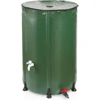 STREND PRO Serbatoio pieghevole Sud CRB50, capacità 500 litri, per la raccolta dell'acqua piovana, con valvola
