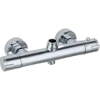 OEM Miscelatore termostatico per doccia, design a doppia maniglia, superficie cromata lucida , Cromo A