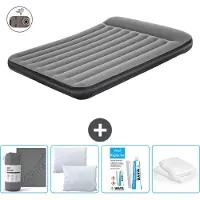 Bestway Materasso gonfiabile - 2 persone - 152 x 203 x 30 cm - Grigio - Accessori inclusi