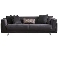 Xl Moebel Gmbh Dreisitzer Couch Sofa 3 Sitzer Grau Stoff Stoffsofa Polstersofa Design