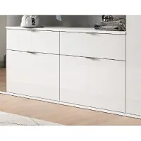Meublorama Mobile contenitore BODITE – 4 cassetti – Bianco lucido – Eleganza e ottimizzazione dello spazio