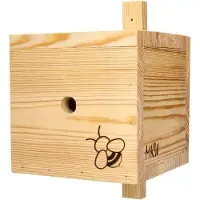 MKW Hotel per insetti benefici resistente alle intemperie tipo Hummel - Casetta per insetti in legno massiccio di conifera - Casetta per api selvatiche