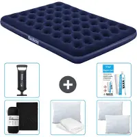 Bestway Materasso gonfiabile - 2 persone - 152 x 203 x 22 cm - Blu - Accessori inclusi