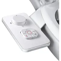 Zelurxx Sede bidet, sede bidet non elettrica con doppi ugelli retrattili autopulenti, pulizia anteriore e posteriore, regolabile, bianco