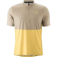 Gonso Adventure Jersey Halfzip Maglietta da ciclismo Uomo (M, beige)