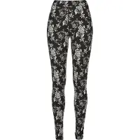 Urban Classics Leggings nero / bianco