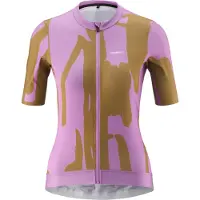 Gonso Women's Road Jersey Print Maglietta da ciclismo Donna (40, marrone)