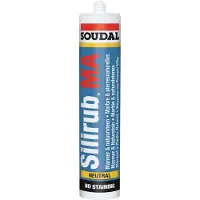 Soudal Silirub MA Silicone per pietra naturale Cartuccia 310 ml nero