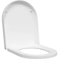 vidaXL Sedile WC regolabile bianco 48 x 36,5 x 4,5 cm in polipropilene