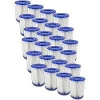 Bestway Set da 24 filtri per piscina, misura 2, 58094, cartuccia filtrante, pulizia