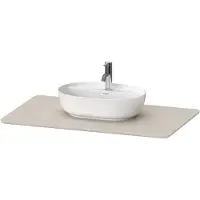 Duravit Console en pierre de quartz Luv LU9469, largeur 988mm, adaptée au meuble sous-lavabo LU9564, LU9569, LU946902525, LU946902525