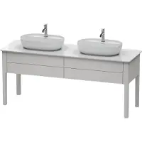Duravit Luv bâti-support pour lavabo à poser, 1733 x 570 mm, 2 tiroirs, LU9562B3939, LU9562B3939
