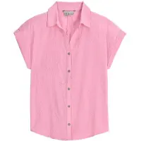 Royal Robbins Women's Oasis S/S Camicetta Donna (S, fuchsia)