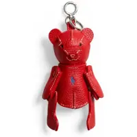 Ralph Lauren per donna. 427P13276004 Portachiavi a forma di orsetto rosso (OSFA), Casual, Pelle