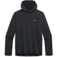 Outdoor Research ActiveIce Spectrum Sun Hoodie Felpa con cappuccio Uomo (L, nero)