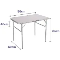 Marbueno Summer Tavolo Pieghevole 10014b 90x60 Cm