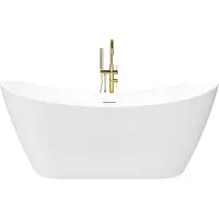 REA Vasca Freestanding Ferrano Slim 170 White