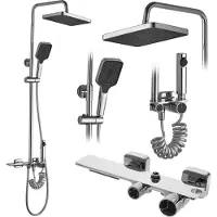 REA Set Doccia Helix Chrom