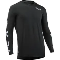 Northwave Xtrail Jersey Long Sleeve Maglietta da ciclismo Uomo (XXL, nero)