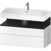 Duravit Collection One Meuble sous-lavabo, 1 tiroir et 1 coulissant, 990x470x590mm, niche chêne noir, QA4395016180000, QA4395016180000