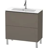 Duravit L-Cube bâti-support pour lavabo à poser, Compact, 2 tiroirs, 820x704x391mm, LC667409090, LC667409090