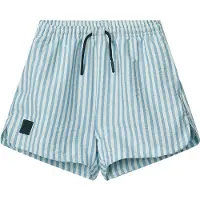 Liewood Kid's Aiden Seersucker Board Shorts Pantaloncini Bambini (128, grigio)