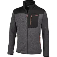 CMP Jacket with Chest Pocket Giacca in pile Uomo (56, nero)