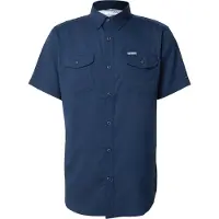 Columbia Utilizer II Solid Short Sleeve Shirt Camicia Uomo (S - Regular, blu)