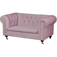 AEA Jvmoebel  Leder Sofa Couch - Design Polster Dreisitzer Couch Garnitur Rosa