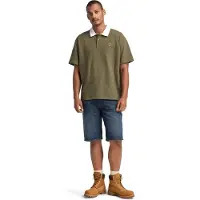 Timberland Textured Polo Leaf Green Taglia: S | Polo Outlet | Uomo | Verde