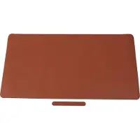 Gistuch Tappetino da scrivania in Finto cuoio, monofacciale, impermeabile, protettivo per il tavolo da toeletta del salone di bellezza, a casa, marrone, 100 x 50 cm