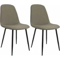 BellaFurn set di 2 sedie reclinabili Maryam - Sedie da cucina - Elevato comfort di seduta - Tessuto in taupe