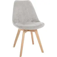 BellaFurn Comoda sedia da pranzo - Sedia da cucina - Imbottitura di facile manutenzione | Colore: Beige | Materiale: Corda
